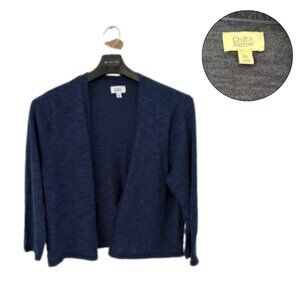 Croft & Barrow Navy Blue Open Front Cardigan – XL